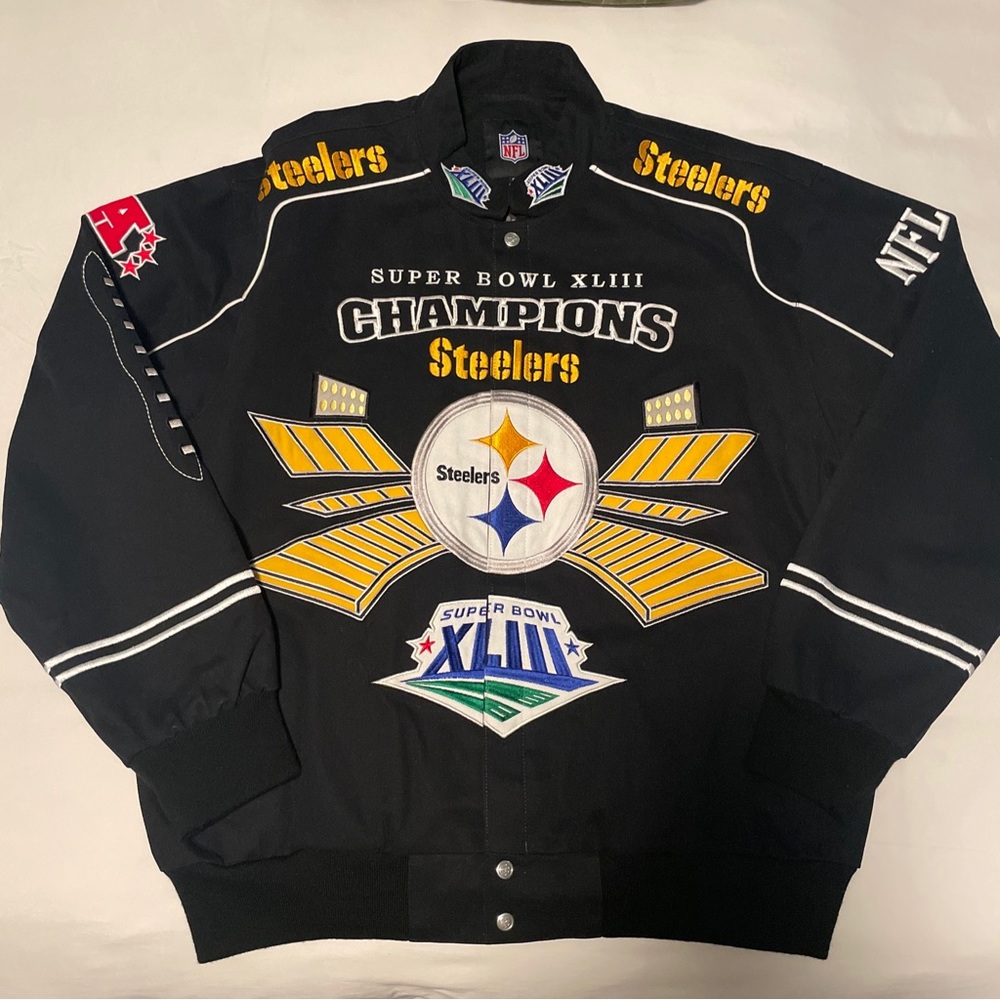 NFL Pittsburgh Steelers Super Bowl XLIII Champion's Jacket SIZE XL  Supreme Cond